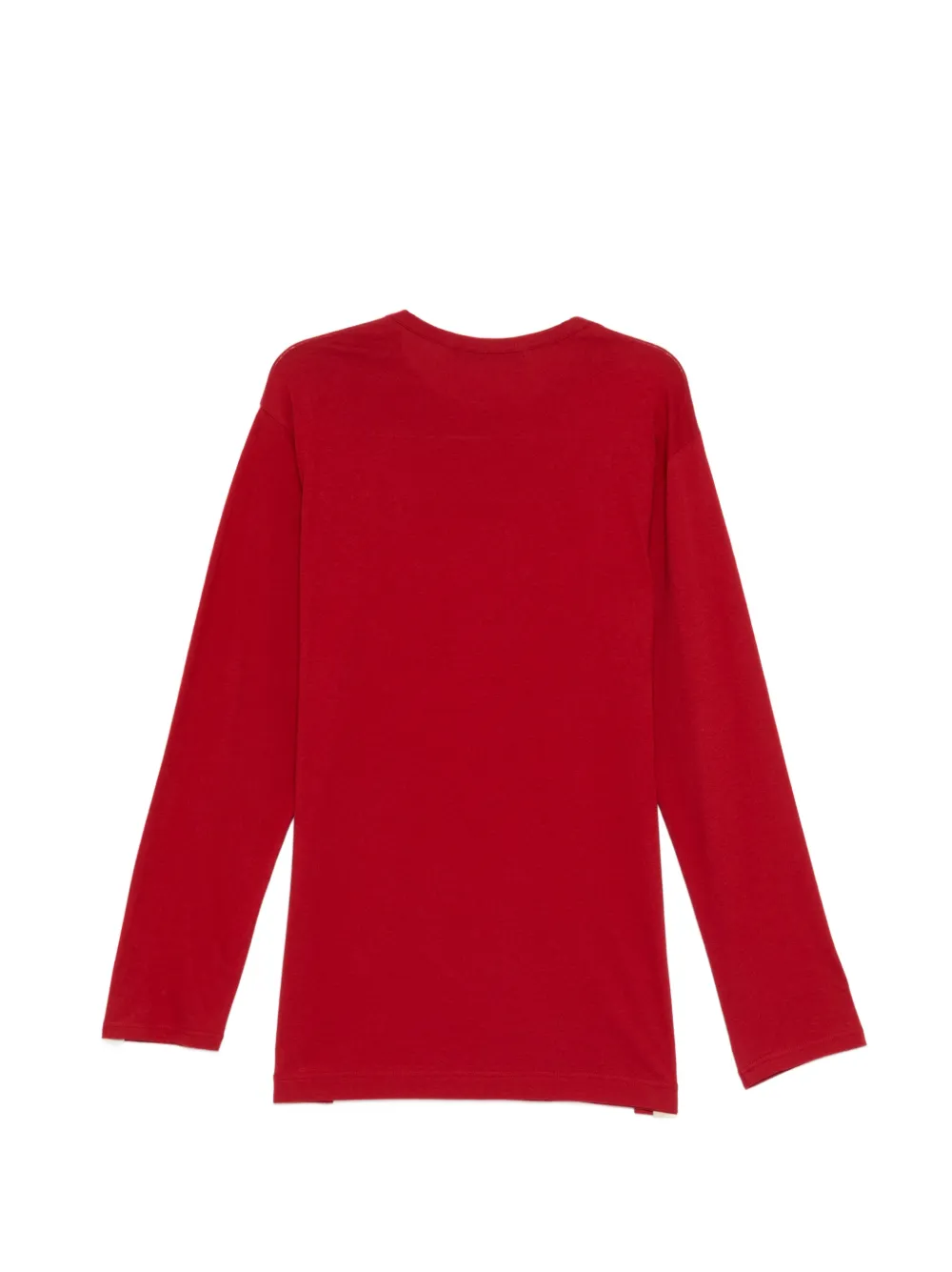  Y's Logo Print Long Sleeve T-shirt - Red 