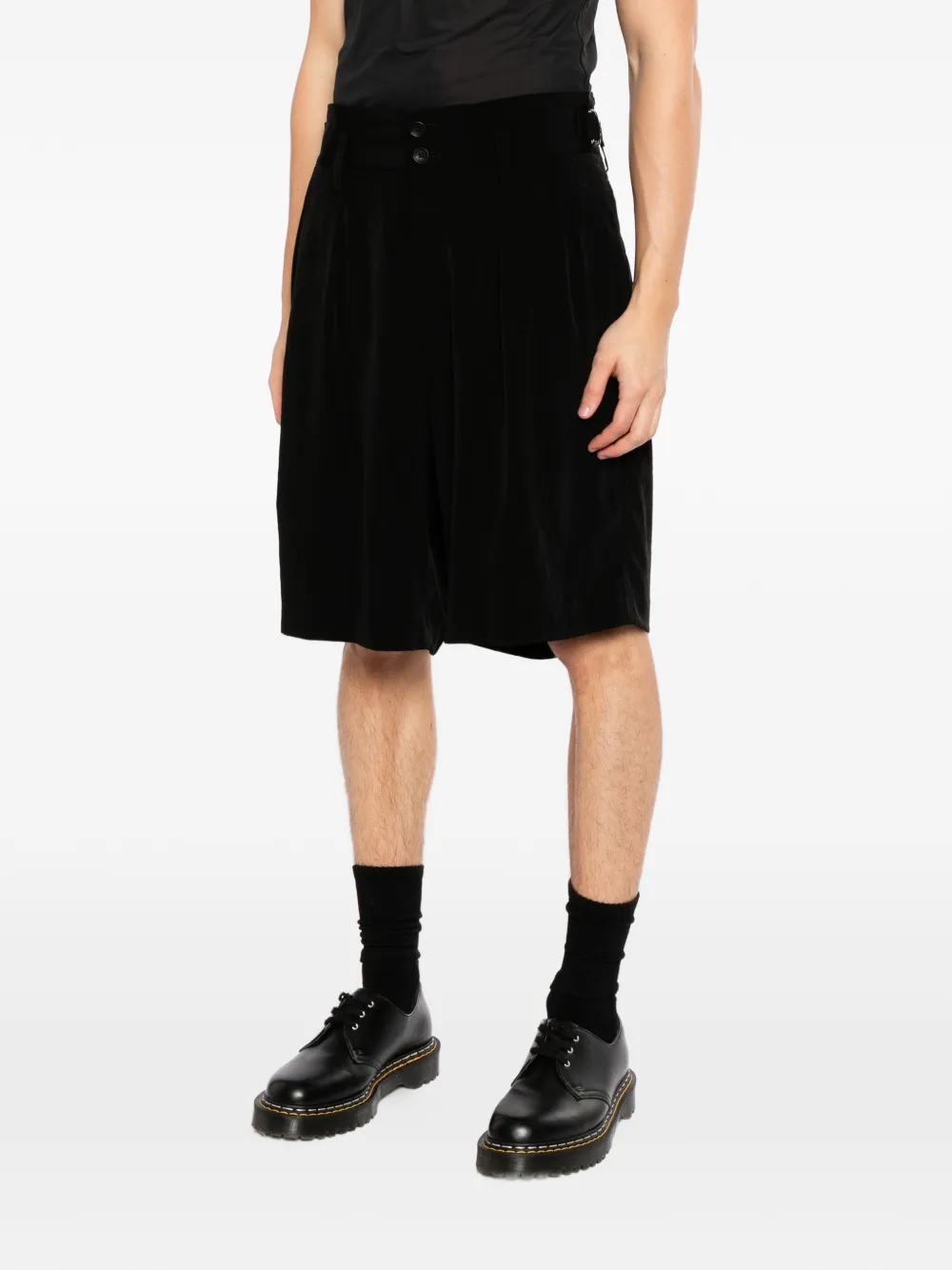Y's Shorts met ceintuur Zwart