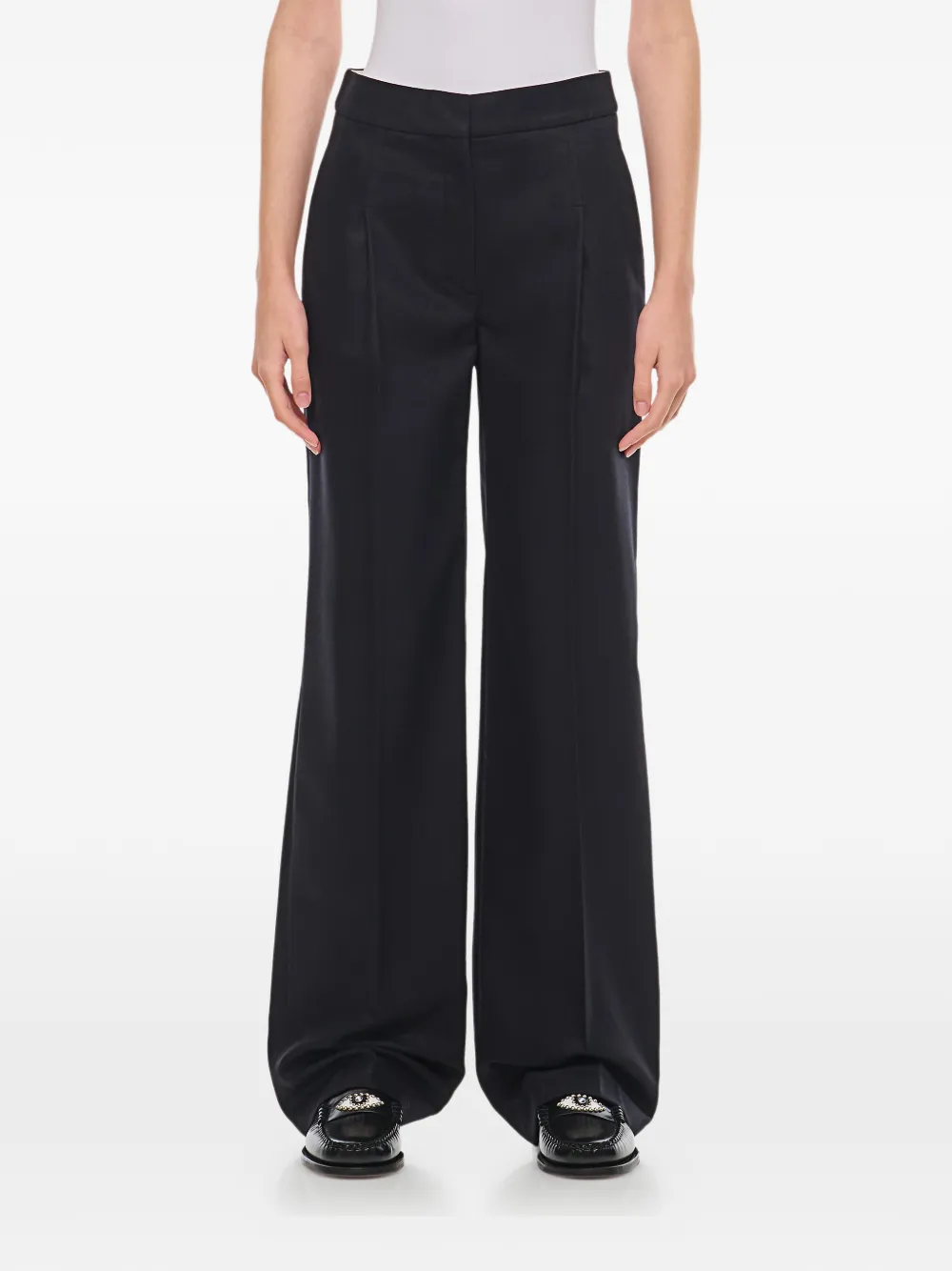 LouLou de Saison pleated wool trousers - Nero