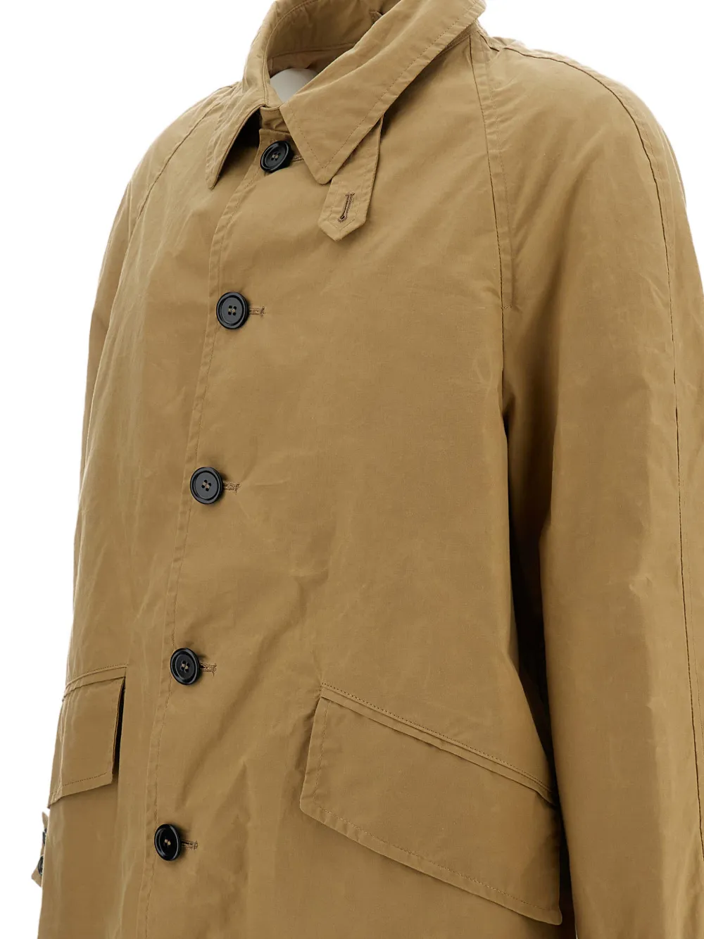  L'impermeabile Button-fastening Raincoat - Neutrals 