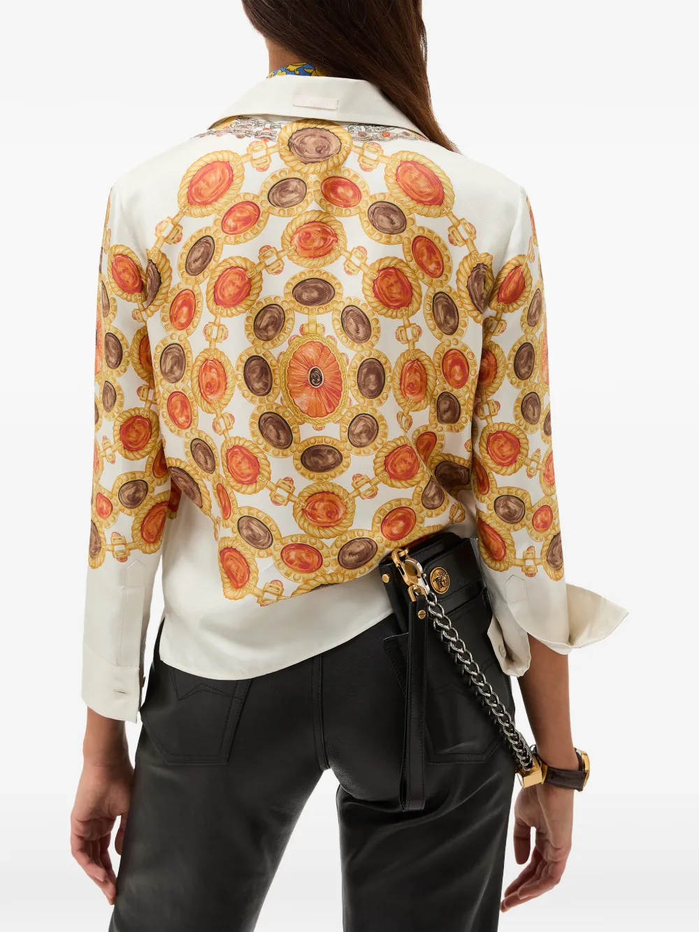  Versace Camisa Con Moneda Estampada - Neutro 