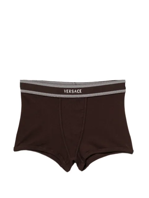 Versace logo-waistband trunks