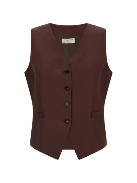 Alberto Biani V-neck button vest