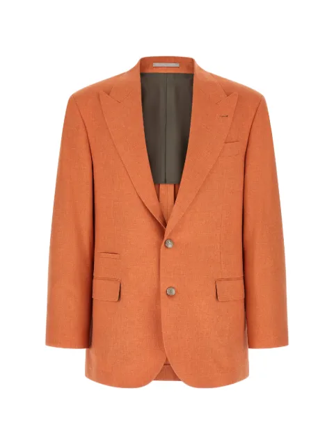 Brunello Cucinelli single-breasted peak lapels blazer