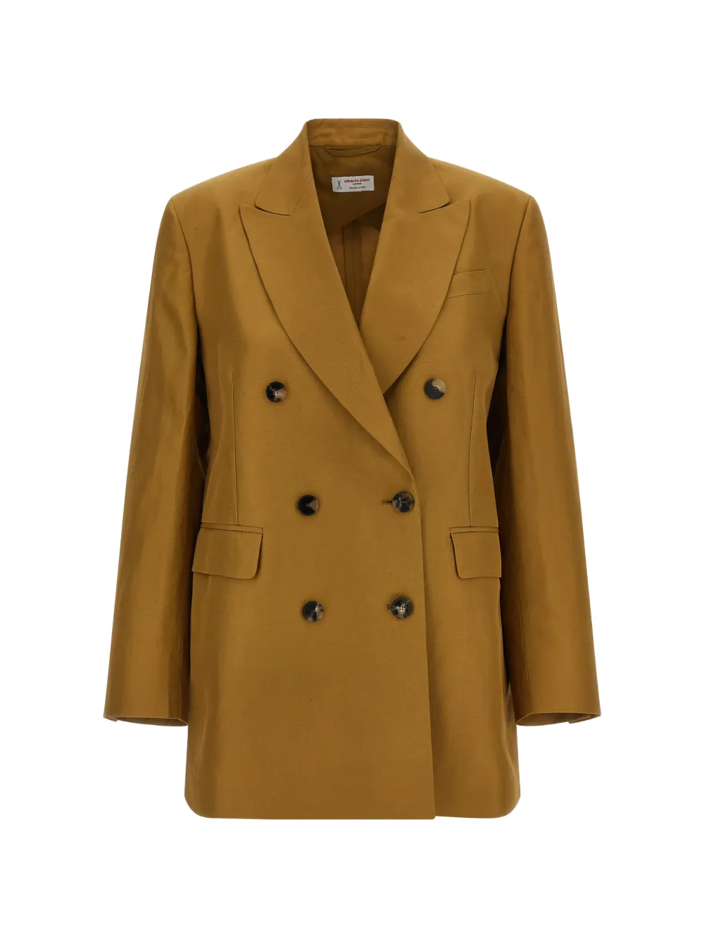 Alberto Biani double-breasted peak lapels blazer - Marrone