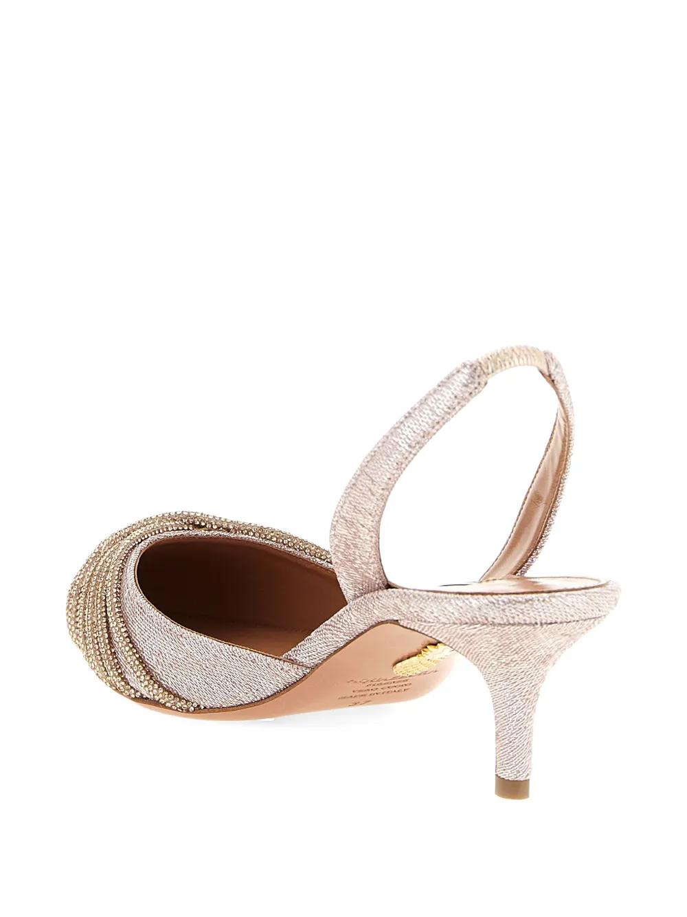 Aquazzura Gatsby slingback pumps Beige