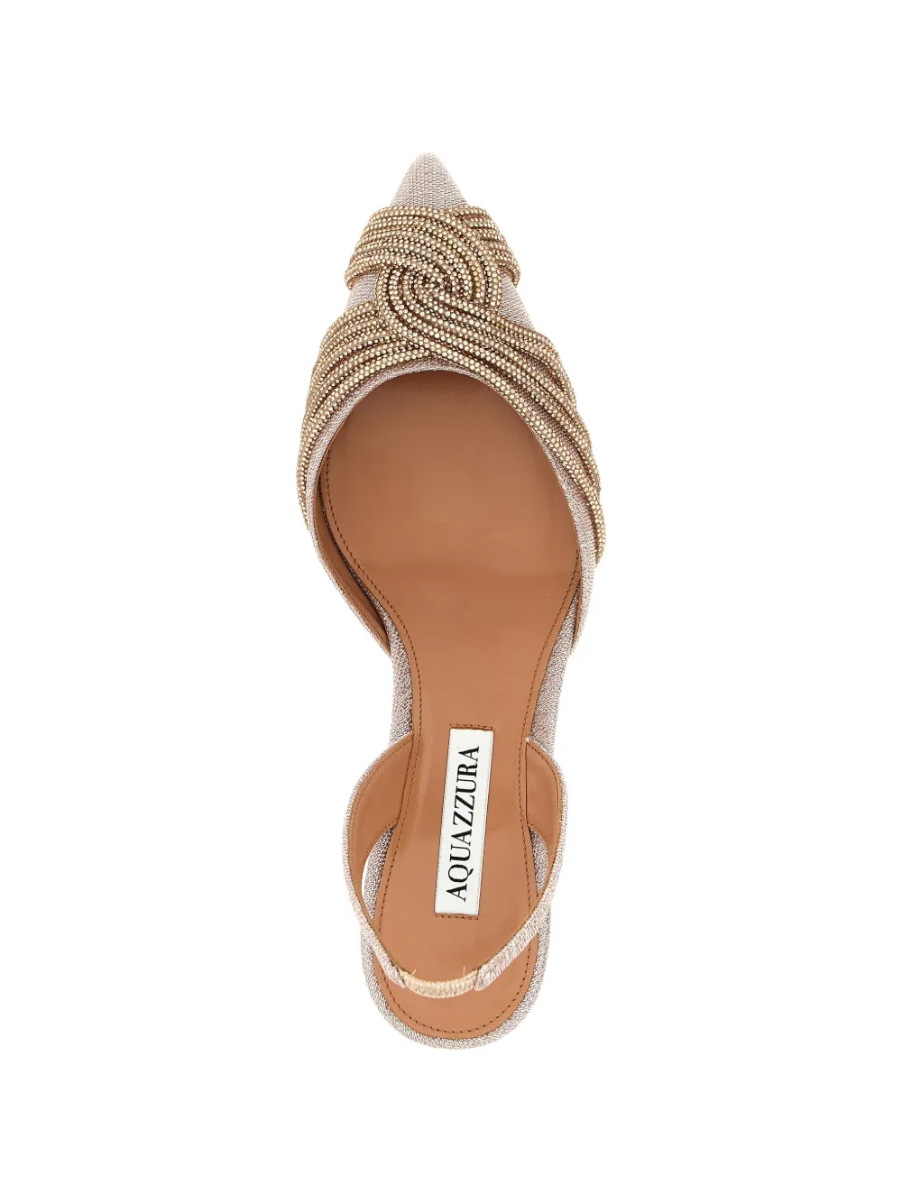 Aquazzura Gatsby slingback pumps Beige