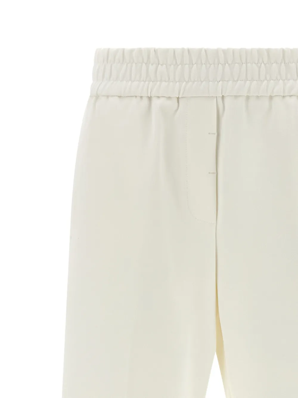 Peserico Punto Luce broek met wijde pijpen Beige