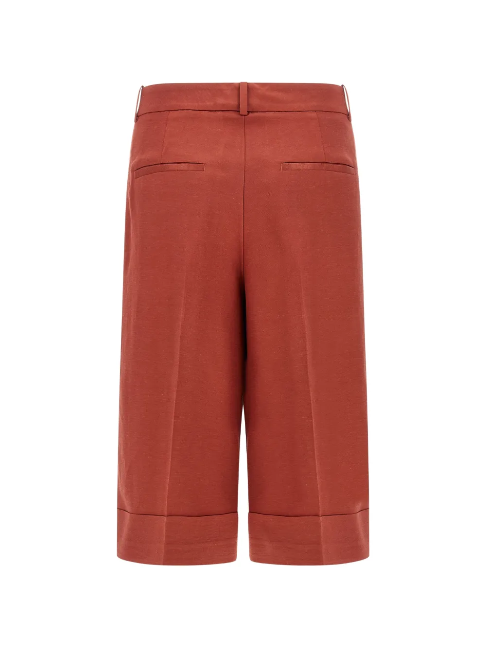 Pleat Turn-Up Shorts