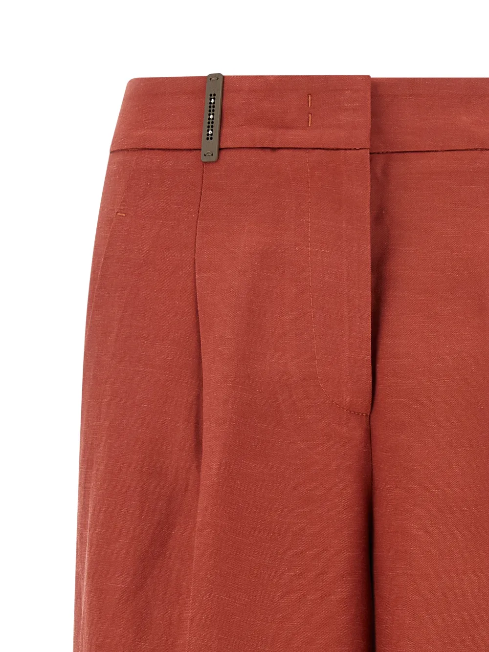 Pleat Turn-Up Shorts