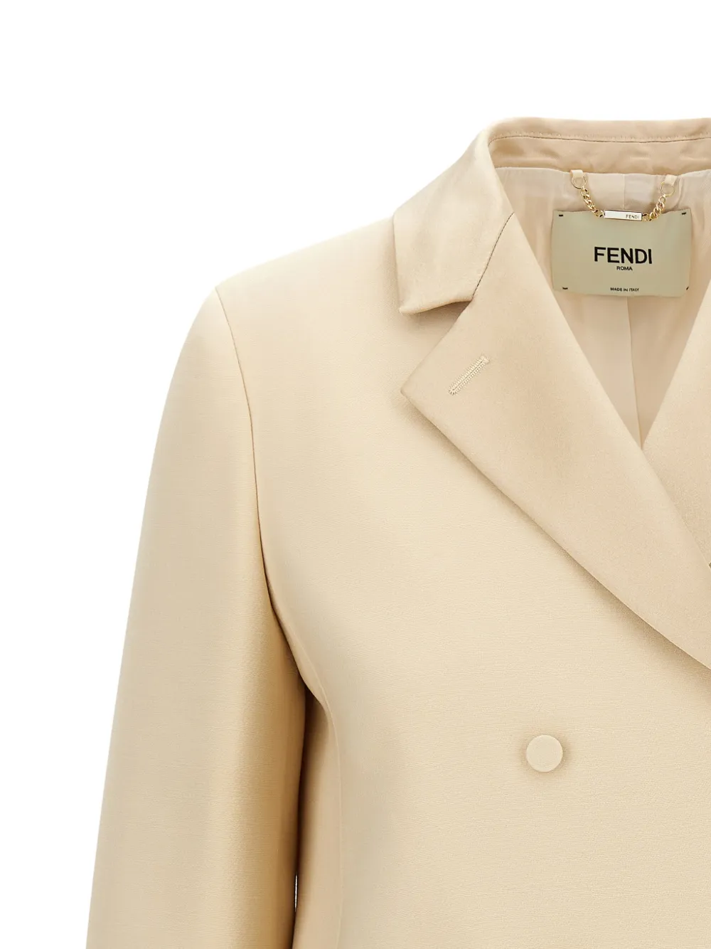  Fendi Blazer Con Doble Botonadura - Neutro 
