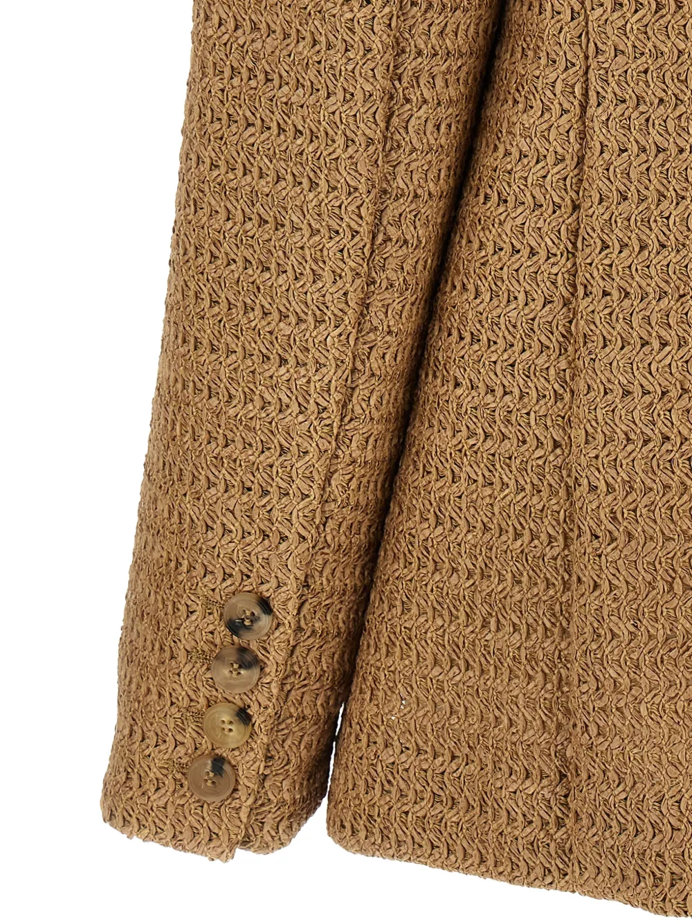 Giuseppe Di Morabito Blazer met gevlochten bloemen Bruin