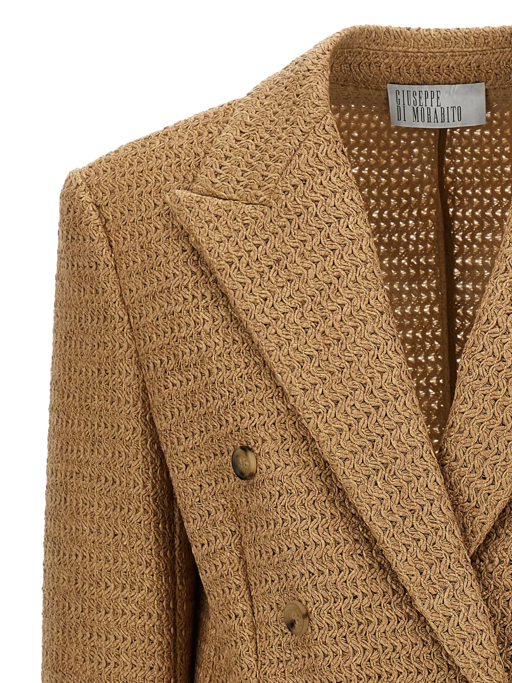  Giuseppe Di Morabito Braided-flowe Blazer - Brown 