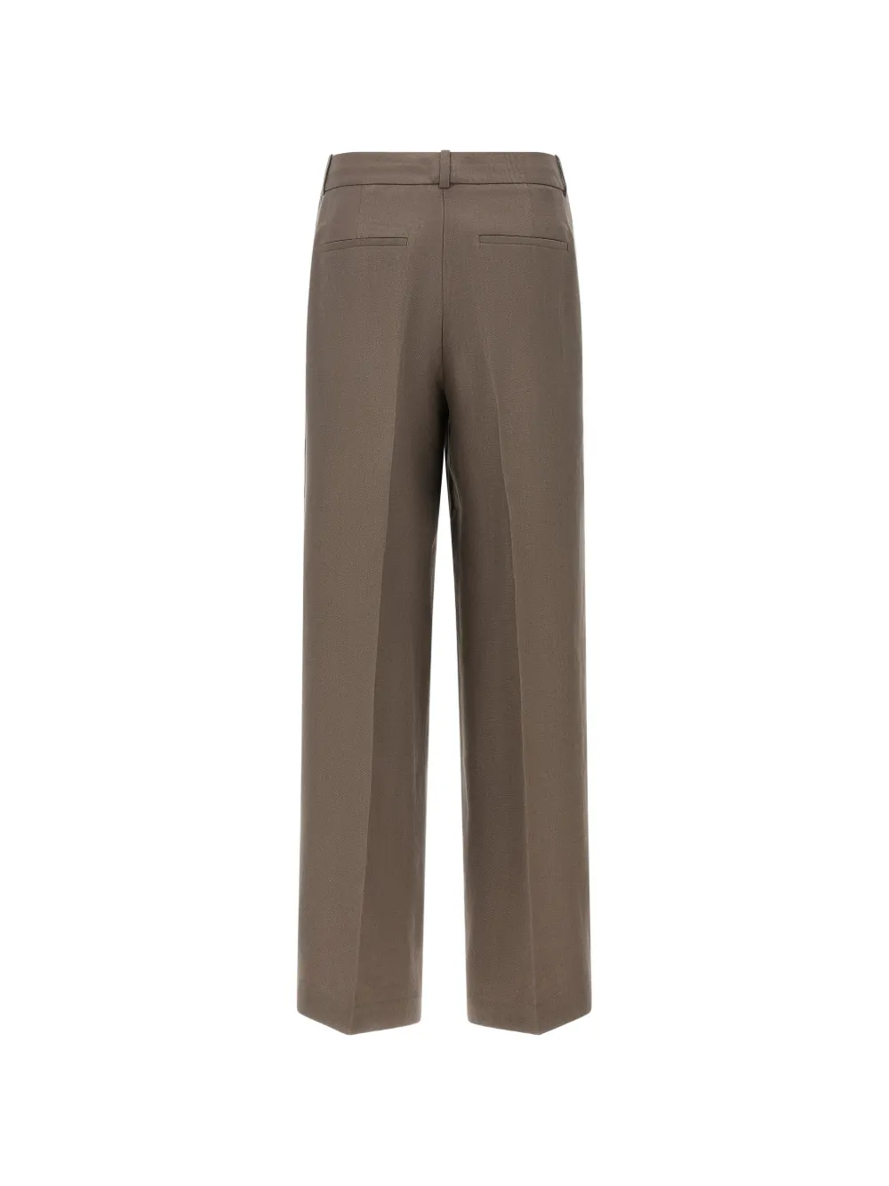 Peserico Linnen broek Bruin