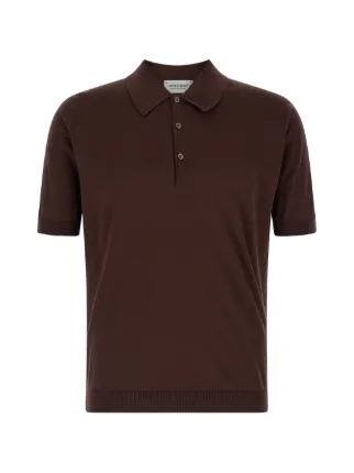 John Smedley Isis Polo Shirt | Brown | FARFETCH NO