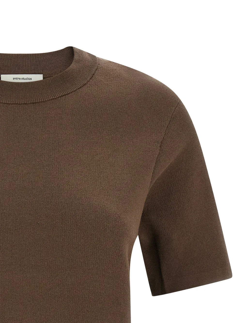  Entire Studios Mercerized Crew Neck T-shirt - Brown 