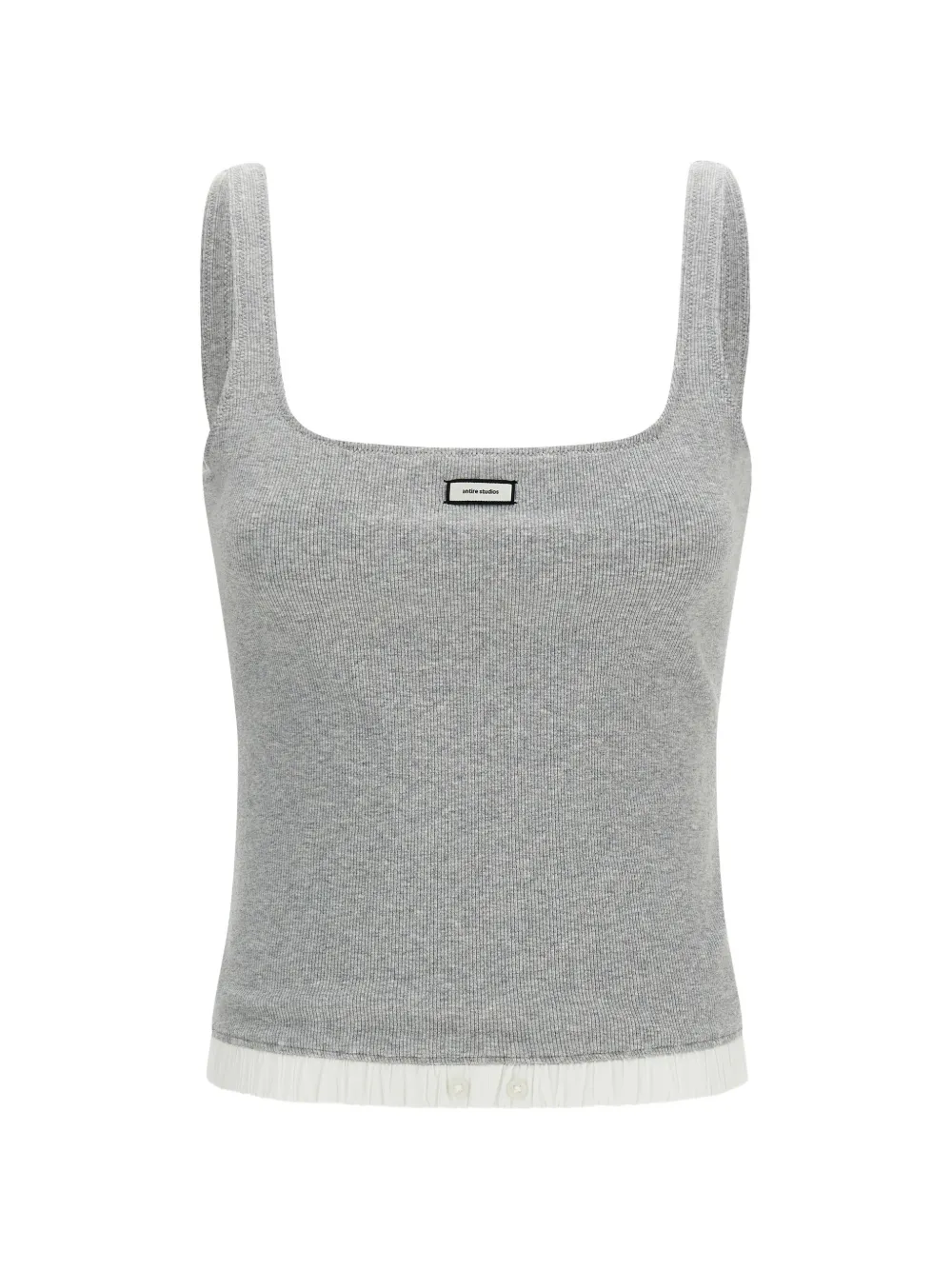 ENTIRE STUDIOS ribbed tank top - Grigio
