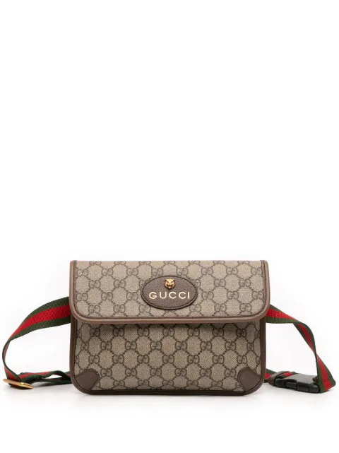 Gucci Pre-Owned riñonera Neo Vintage con motivo GG Supreme y tribanda Web 2016-2026