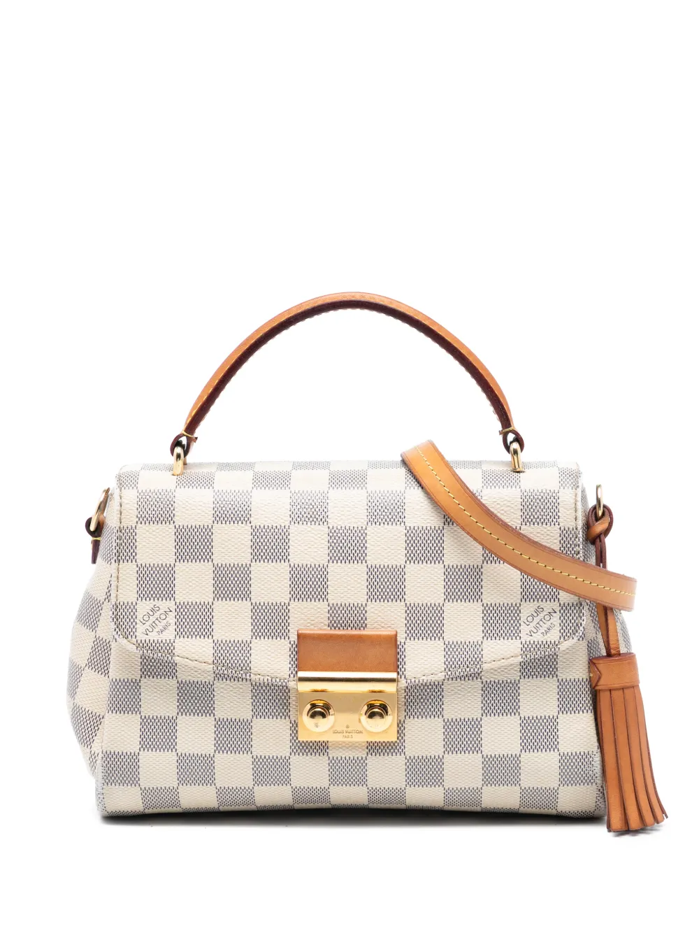 Louis Vuitton Pre-Owned 2017 Damier Azur Croisette satchel - Bianco