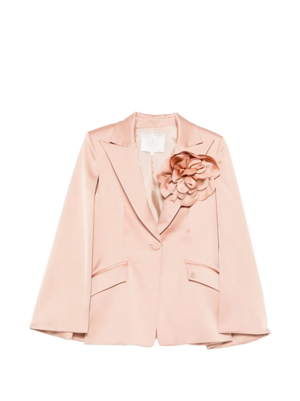 Babylone Paris flower pocketed suit jacket - Rosa