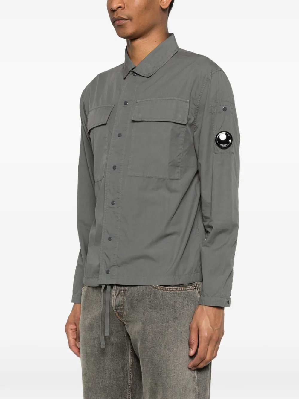  C.p. Company Patch Pocket Shirt - Grey 