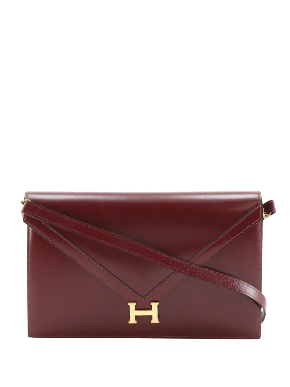 Hermès Pre-Owned 1981 Box Calf Lydie Clutch shoulder bag - Rosso