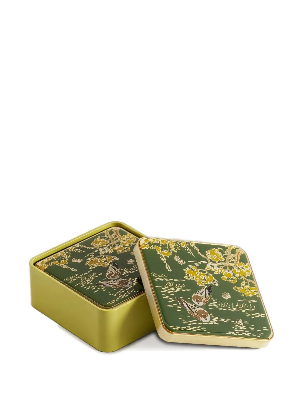  Shanghai Tang Tang Chinoiserie Coasters (set Of Four) - Yellow 