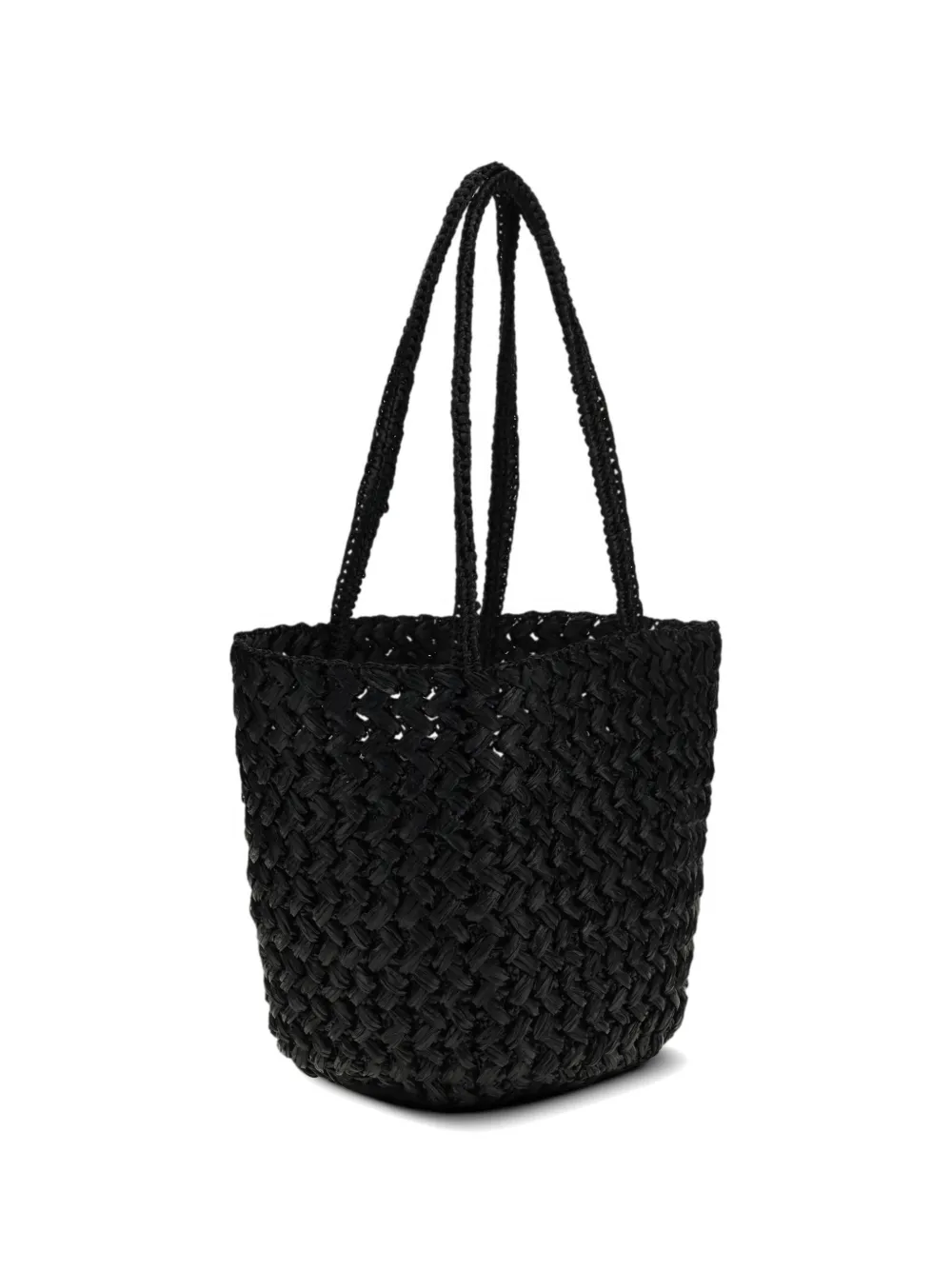  The Row Estelle Braided Tote Bag - Black 