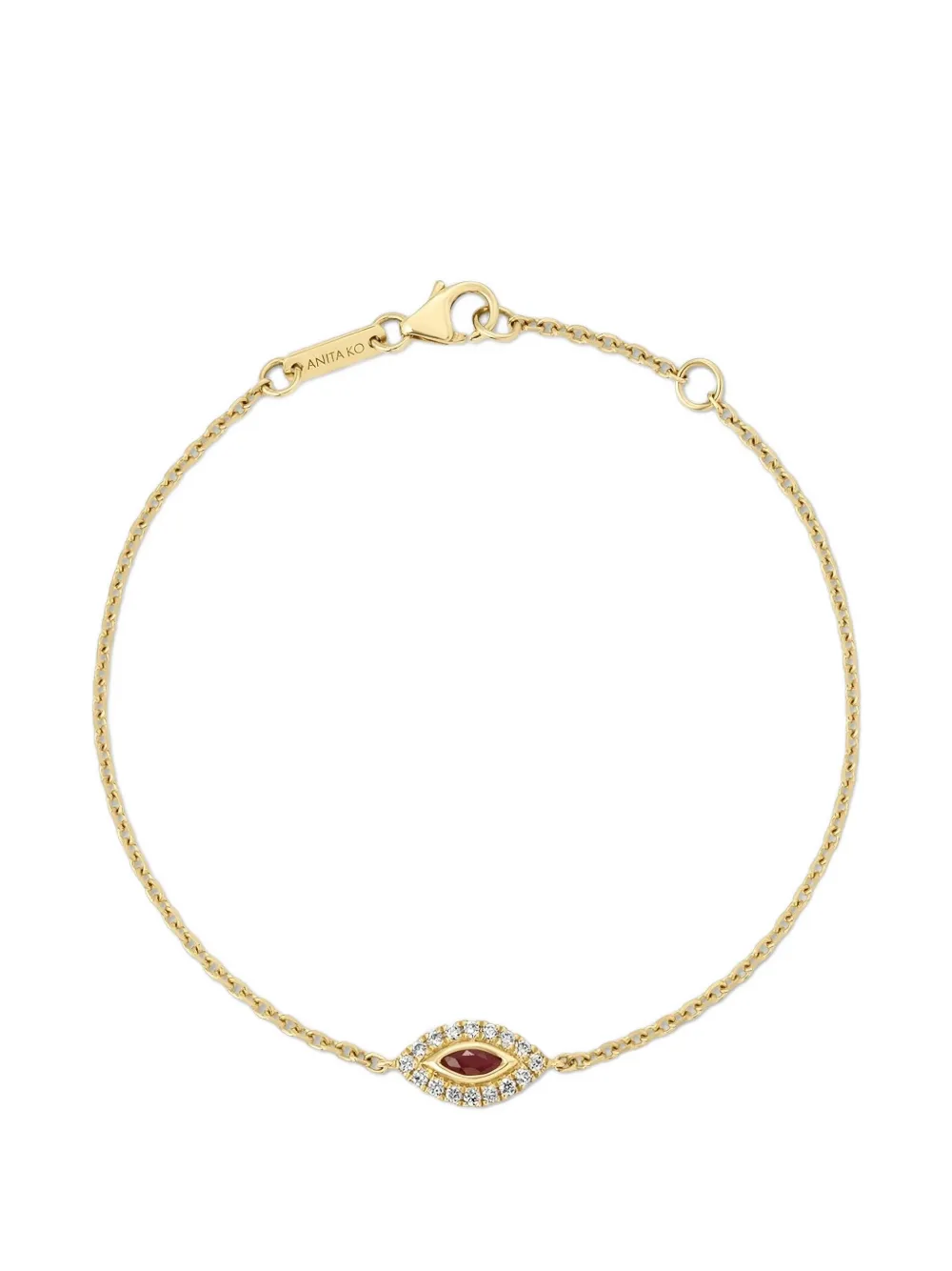 Anita Ko ruby evil eye diamond bracelet - Gold