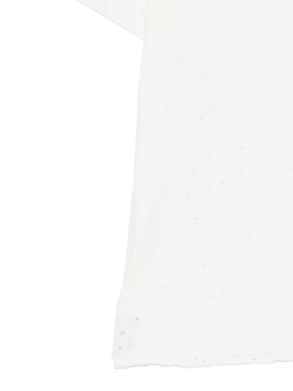 Thom Krom T-shirt met gerafeld effect Wit