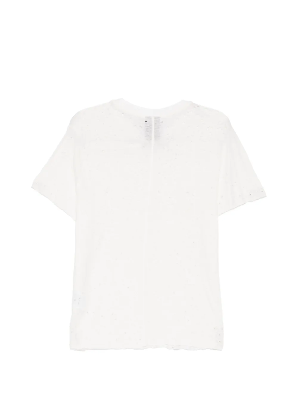 Thom Krom T-shirt met gerafeld effect Wit