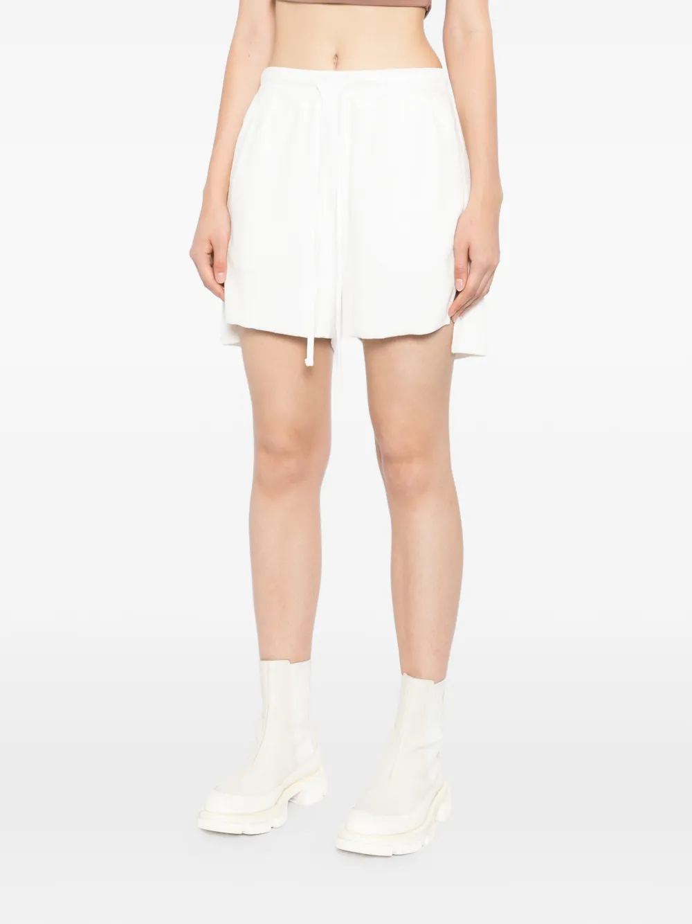 Thom Krom Gelaagde shorts met trekkoord Wit
