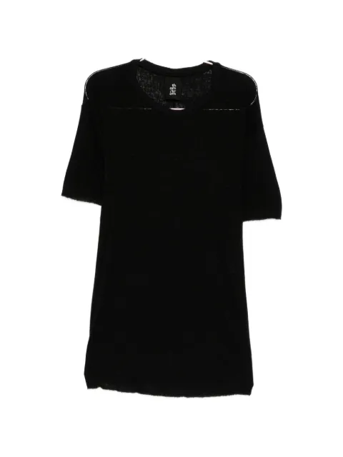 Thom Krom raw-edge panelled T-shirt