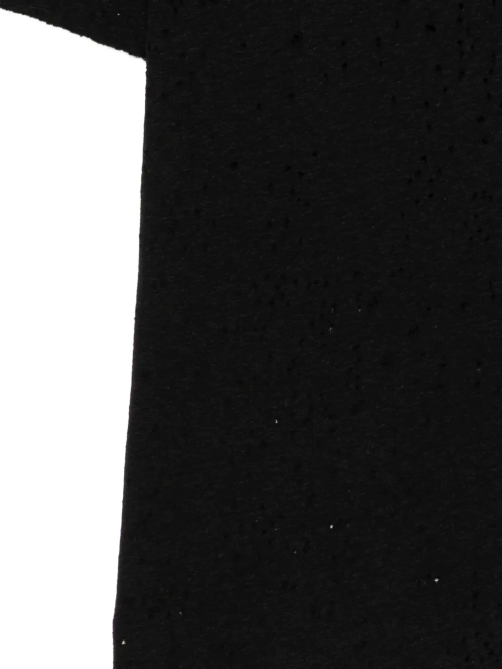 Thom Krom T-shirt met gerafeld effect Zwart