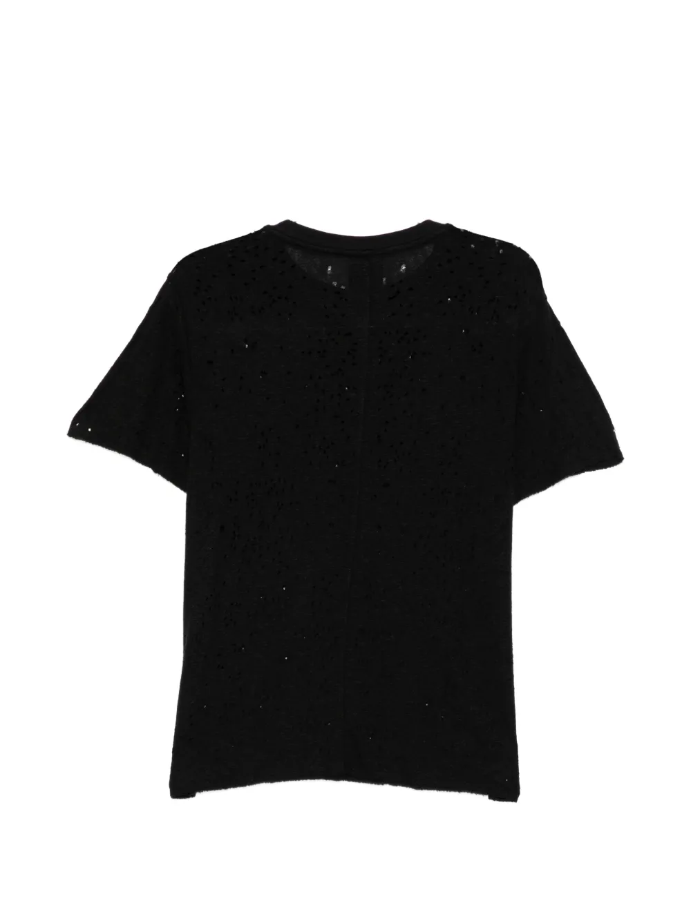 Thom Krom T-shirt met gerafeld effect Zwart