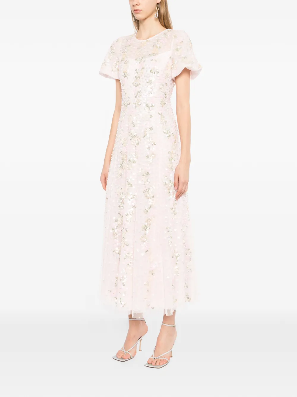  Needle & Thread All-over Sequin Embellishment Dress - Pink 