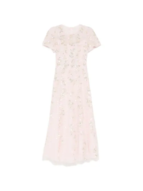 Needle & Thread all-over sequin embellishment dress