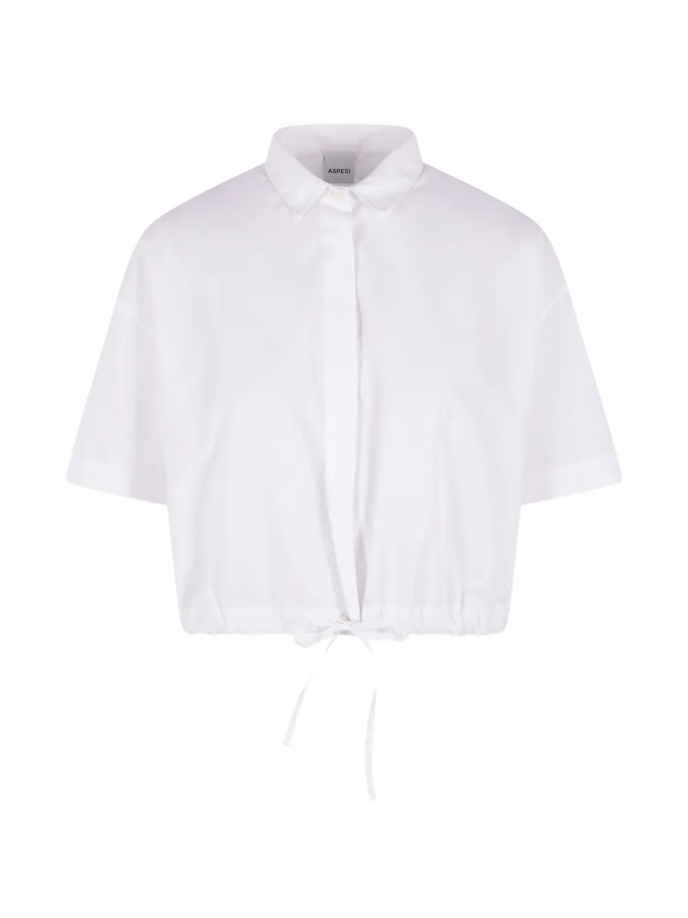 ASPESI drawstring shirt - Bianco