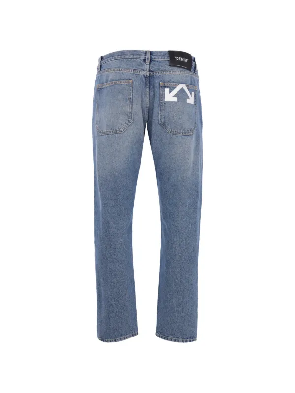 a*s様 Off-White　ジーンズ　アロー Off-White アローロゴ ジーンズ | ブルー | FARFETCH JP