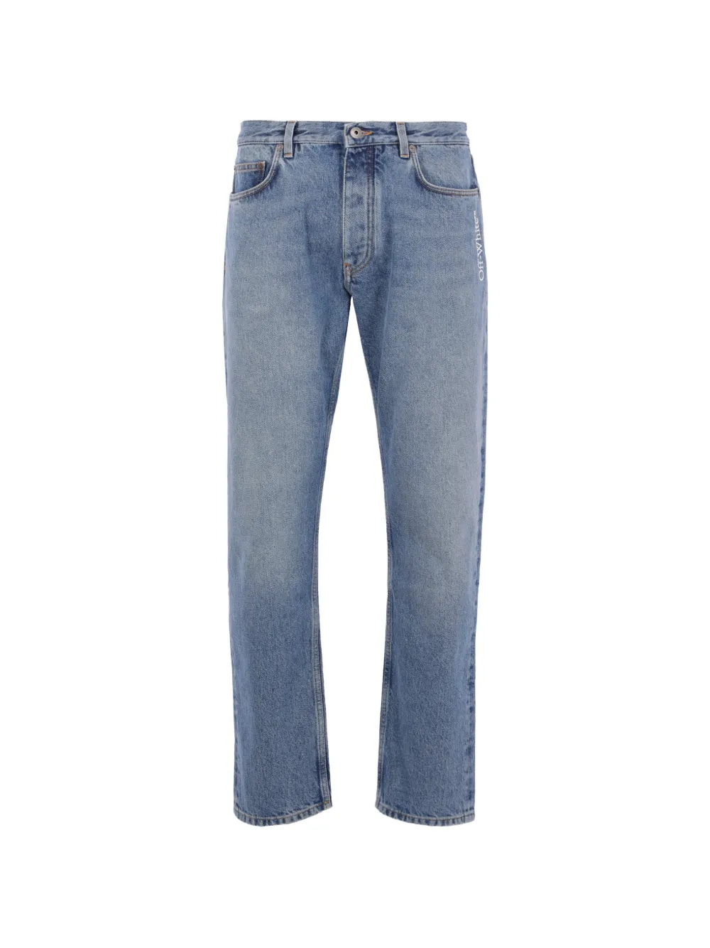 Off-White arrow logo jeans - Blu