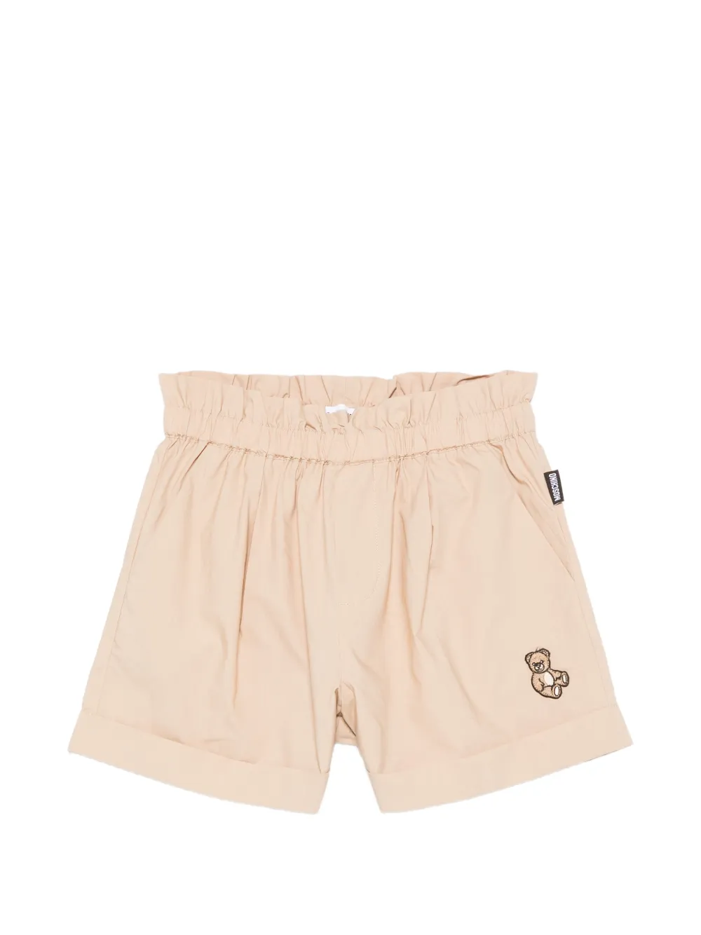 Moschino Kids elasticated embroidered shorts - Nude