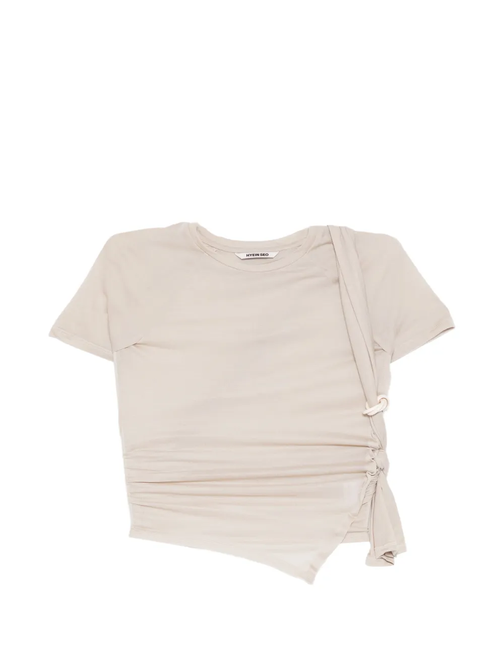 Hyein Seo asymmetric T-shirt - Toni neutri
