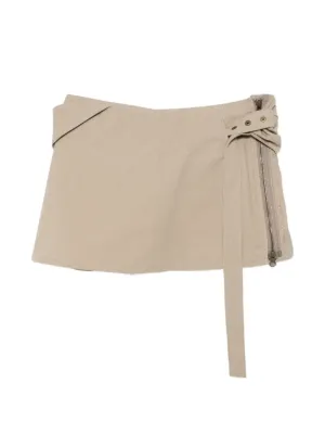 Panelled Low-rise Miniskirt