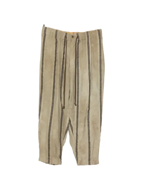 Uma Wang striped drawstring trousers