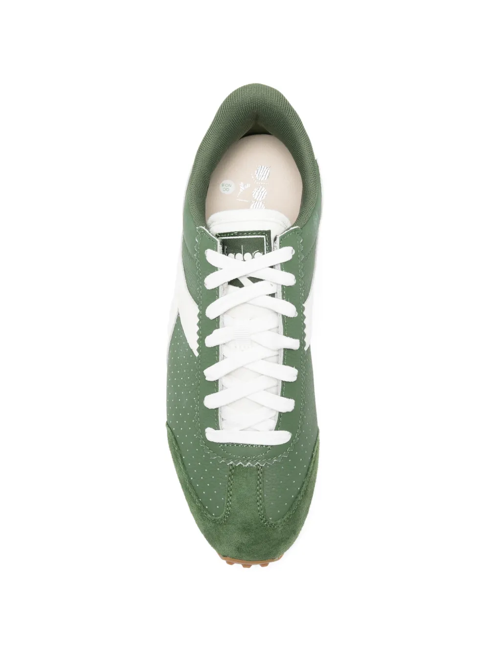 Diadora Rally Punched leather sneakers Groen
