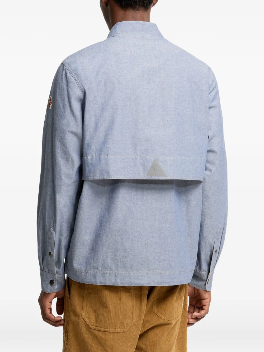 Moncler Grenoble Chambray overhemd met lange mouwen Blauw