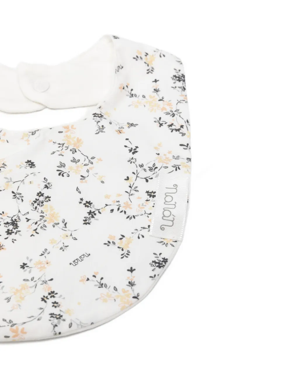  Nanan Floral Bib - White 