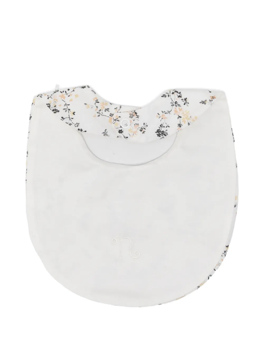  Nanan Floral Bib - White 