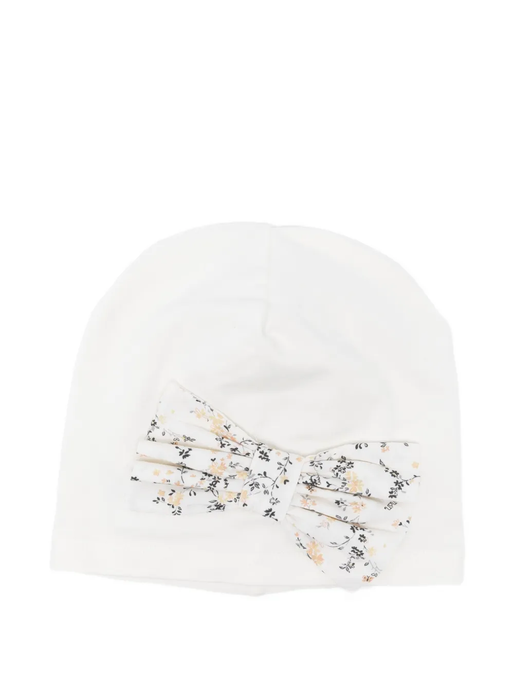 NANAN floral bow hat - Bianco