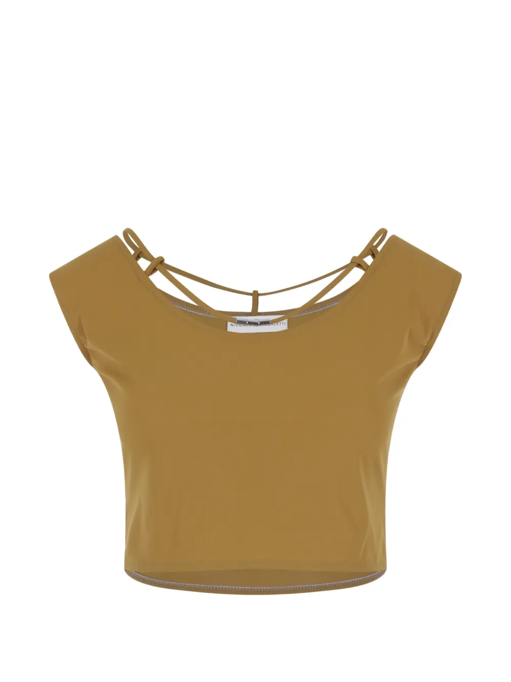 Niccolò Pasqualetti cut-out top - Toni neutri